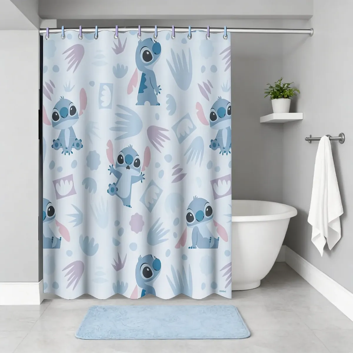 Cortina de Baño Stitch